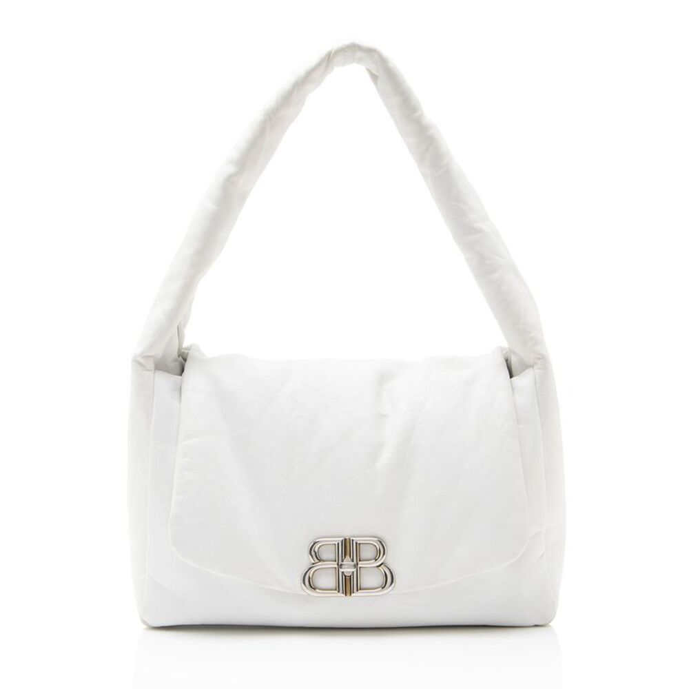 Balenciaga Calfskin Monaco Medium Shoulder Bag